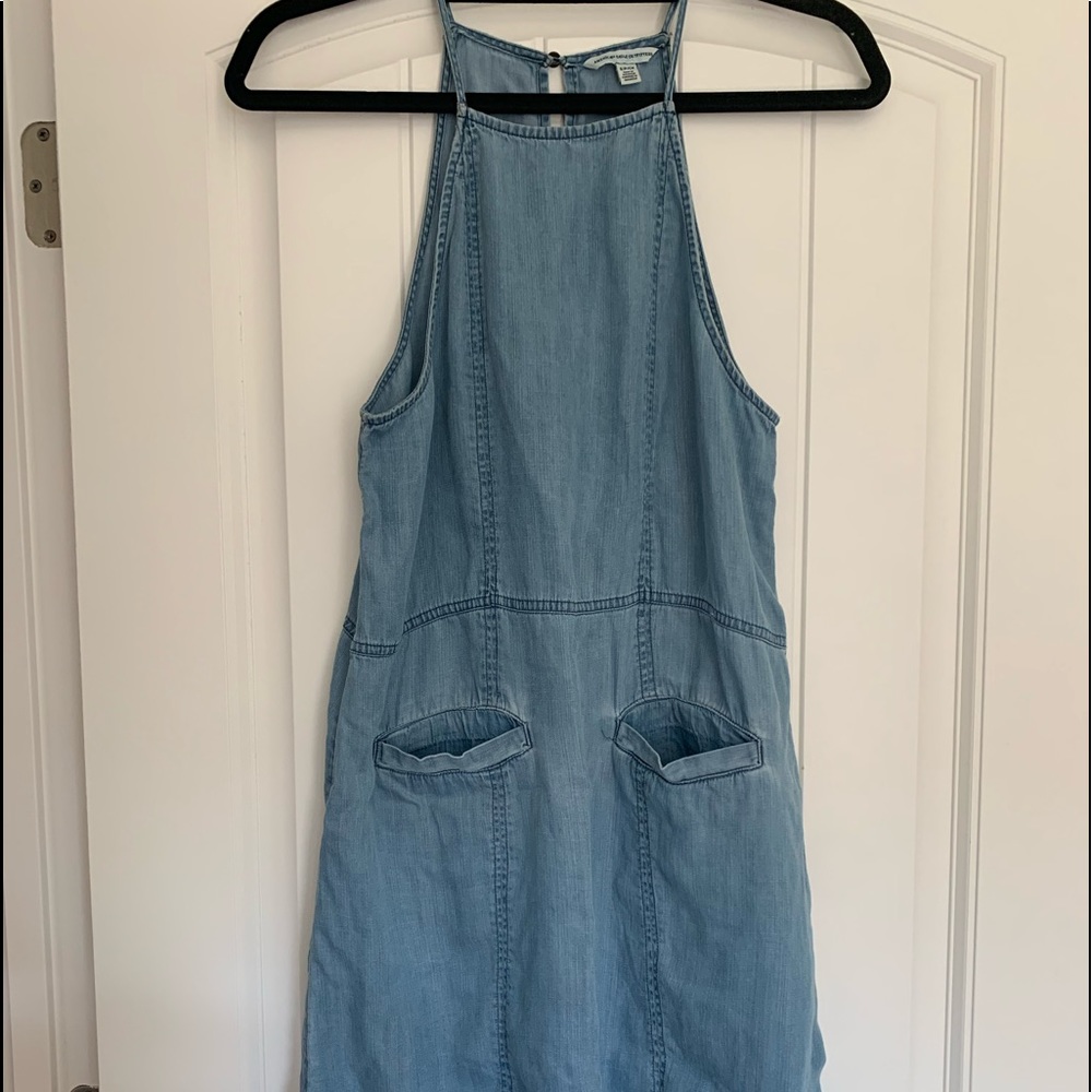American Eagle blue denim dress